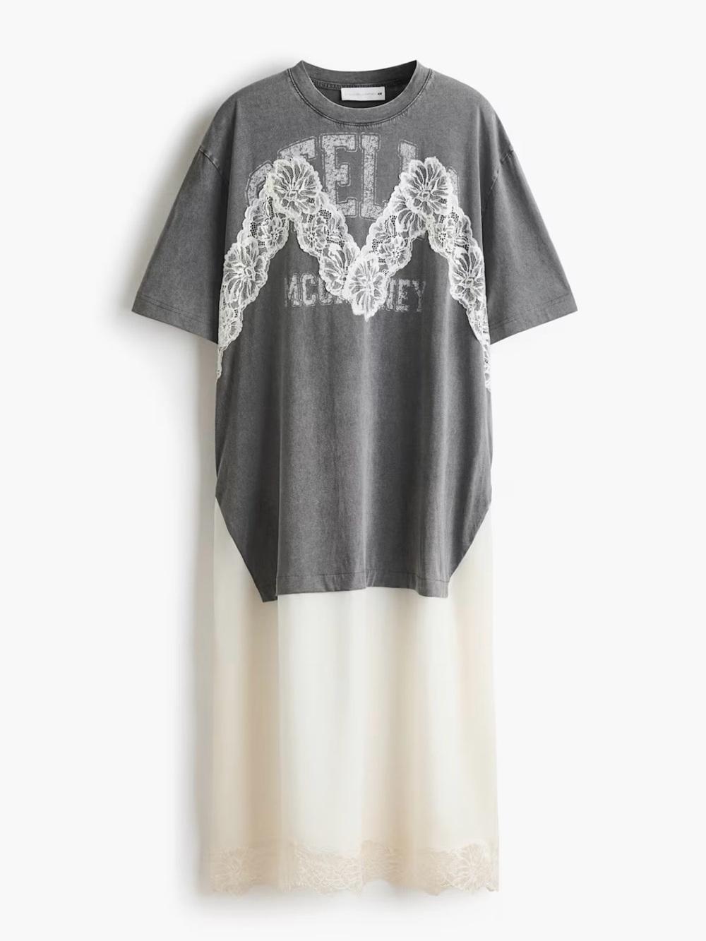 H&M X STELLA GRAPHIC LACE DRESS